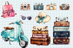 Travel cliparts set 30 PNG, Adventure clipart Product Image 5