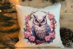 Christmas Owl Clipart, Christmas Owl Clipart, Christmas Owl Product Image 4