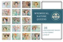 Whimsical Nature Queens Junk Journal Papers, Whimsical Girls Product Image 4