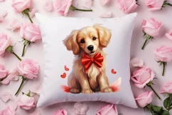 Cute Valentine Dog Clipart, Valentines Day Dog Clipart Product Image 4