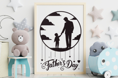 Father’s Day Text Silhouette PNG Clipart Bundle Product Image 4