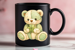 St Patrick’s Patchwork Teddy Bear Clipart Product Image 3