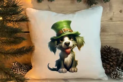 Green Christmas Dog Clipart Sublimation, Christmas Dog PNG Product Image 4
