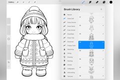 100 Procreate Chibi Christmas Stamp Brushes Product Image 4