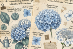 Summer Hydrangea Flowers Junk Pages Product Image 4