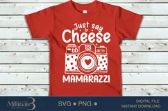 Just Say Cheese To Mamarazzi, Baby Shower SVG Product Image 4