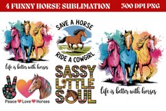 Funny Horse Sublimation PNG Product Image 1