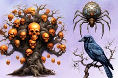 Vintage Halloween Sublimation Clipart, Vintage Halloween PNG Product Image 5