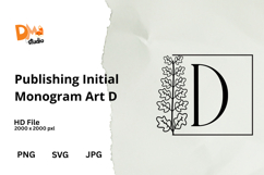 Publishing Initial Monogram Art Product Image 1