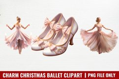 Charm Christmas Ballet Clipart Product Image 1