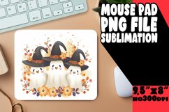 FallThemed Ghost Mouse Pad for Sublimation PNG Product Image 1