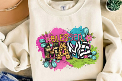 Blessed Mama Sublimation, Mother&#039;s Day Png Product Image 3