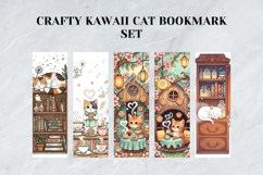 Crafty Kawaii Cat Bookmark Set,Cute Hobbyist Kitty Designs Product Image 4