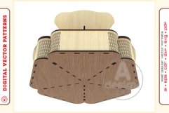 Box Organizer v14 - laser cut file - Glowforge ready SVG Product Image 4