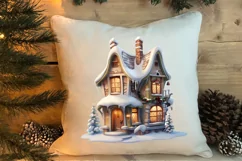 Fairy Christmas House Sublimation Clipart, Fairy Christmas Product Image 4