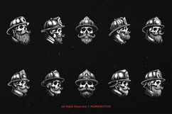 10 Bundle Dark Art Skull Fire Force Inferno Zombie Fighter Product Image 6