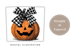 Cartoon Halloween Tumbler, Spooky Halloween Tumbler Wrap Product Image 4