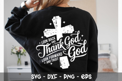 look back and thank god - Christian SVG Design Product Image 3