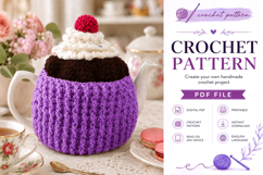 Cupcake Tea Cozy Crochet Pattern PDF Product Image 3