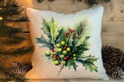 Winter Christmas Greenery Clipart, Christmas Greenery Clipar Product Image 4