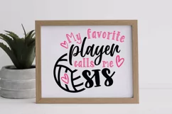 Volleyball sister svg, SVG files for cricut, laser cut files Product Image 3