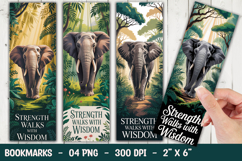 Elephant Bookmark Sublimation Product Image 1