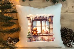 Christmas Santa House Clipart, Christmas PNG Product Image 4