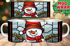 Holiday Stained Glass Sparkle 11oz 15oz Mug Wrap Product Image 1