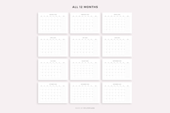 2026 Monthly Planner, Landscape, Printable, A4/Letter Size Product Image 4