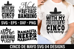 Cinco De Mayo SVG Design - Margaritas with my Señoritas Cinc Product Image 1