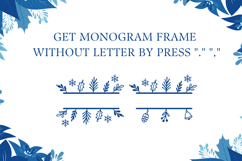 Salju Flower Split Monogram Font Product Image 4