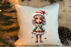 Christmas Little Girl Clipart Sublimation, Christmas PNG Product Image 4