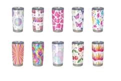 Y2K Retro Tumbler Wrap PNG Bundle - 20 Seamless Sublimation Product Image 1