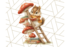 Acorn Village Clipart PNG, Fall Animal Png Product Image 4
