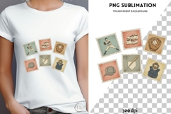 Baseball stamps png design for T-shirts Product Image 4
