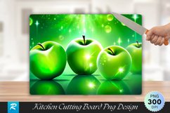 Green Apple Cutting Board Sublimation Design Product Image 1