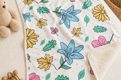 Cute Flowers Seamless Pattern PNG Product Image 4