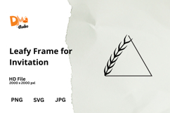 Leafy Frame for Invitation Product Image 1