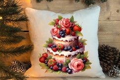 Christmas Cake Clipart, Christmas Cake Clipart Product Image 4