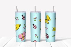 Summer sublimation design. Skinny tumbler wrap Product Image 4