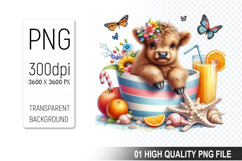 Summer Animals Clipart PNG Bundle, Tropical Summer Animals Product Image 2