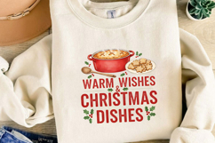 Warm Wishes and Christmas Dishes Sublimation, Christmas Png Product Image 3
