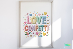 Cute Puff Embroidery Typography Bundle Product Image 2