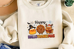 Happy Hallothanksmas Sublimation, Christmas Png Product Image 4