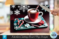 Holiday Cheer Hot Cocoa Cutting Board PNG Design Product Image 1
