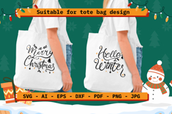 Christmas SVG Quotes: Merry Christmas &amp; Hello Winter Product Image 4