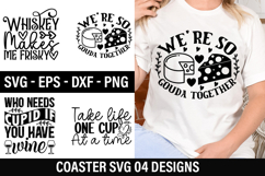 Coaster SVG Design -Who needs cupid if you have wine Product Image 1