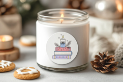 Winter Books Clipart, Christmas Bookish Png, Book Lover Svg Product Image 4