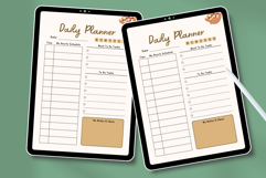 Pastel Daily Planner Template Editable Canva Planner Page Product Image 4