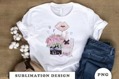 Watercolor flowers and champagne Sublimation Product Image 4